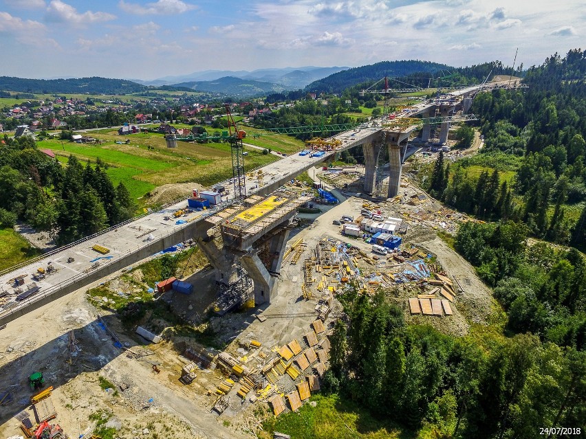 Budowa ekspresowej zakopianki na odcinku Lubień - Rabka