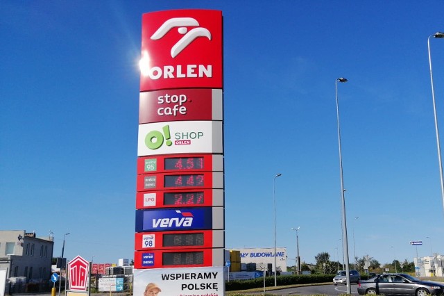 Dzisiejsze ceny na kołobrzeskiej stacji sieci Orlen