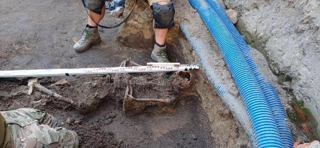 Szczątki ludzkie odnaleziono podczas prac remontowych.