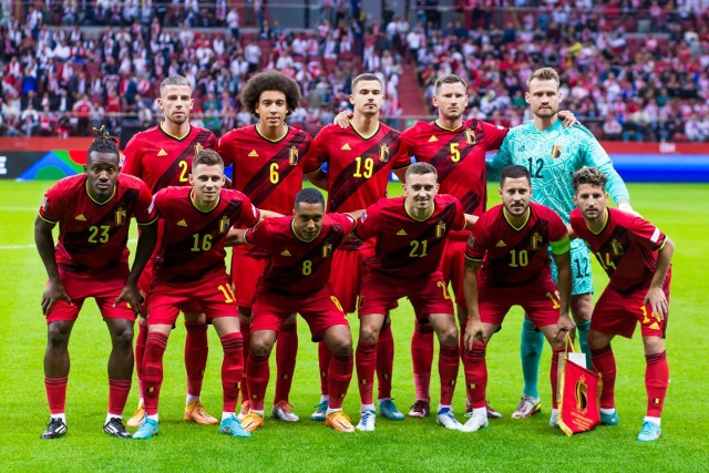 Reprezentacja Belgii przed letnim meczem z Polską w Lidze Narodów.