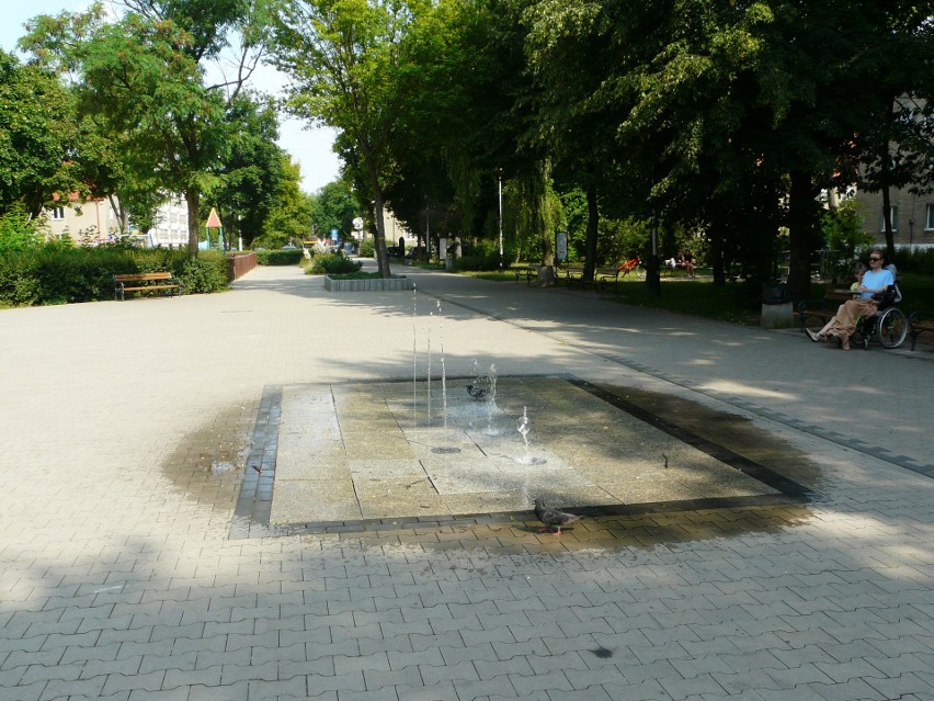 Nie działa fontanna w parku im. Słowackiego w Pabianicach. Co się stało? ZDJĘCIA