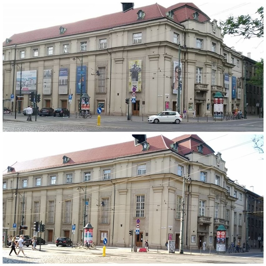 Kraków. Kolorowe banery zniknęły z budynku Filharmonii Krakowskiej. Nie było na nie zgody?
