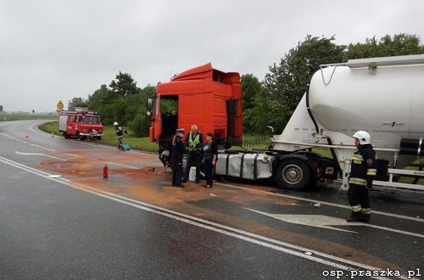 Wypadek między Gorzowem Śląskim i Praszką.