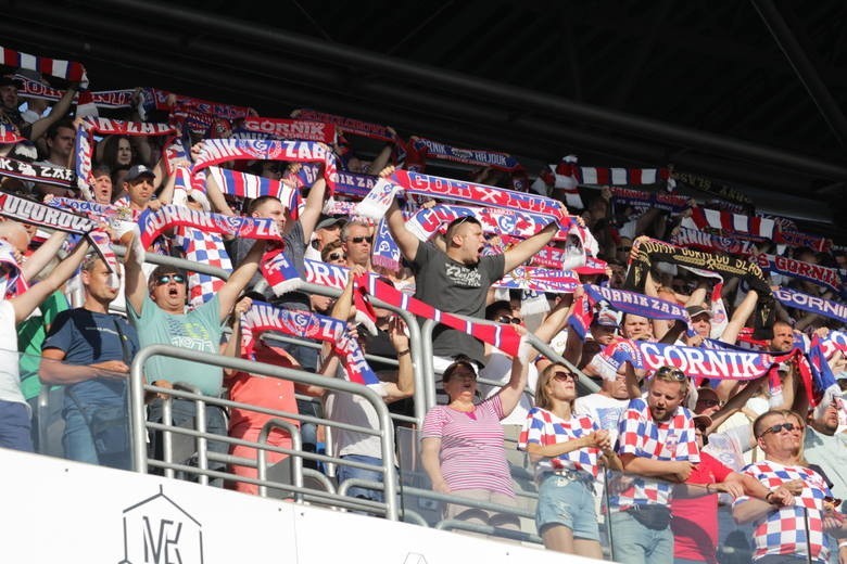 26.07.2019. Kibice na meczu Górnik Zabrze - Zagłębie Lubin....