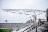 Imponująca budowa stadionu ŁKS. Pierwsze dźwigary już zamontowane. Z kim mecz otwarcia [ZDJĘCIA]