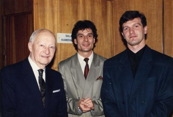 Lutosławski, Błaszczyk i Strahl  w 1993 roku w Białymstoku