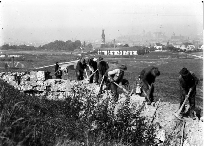 Fragmenty Krakowa widziane z Kopca Krakusa....