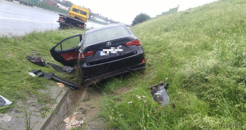 Cztery wypadki na autostradzie A4 pomiędzy węzłami Kędzierzyn-Koźle - Krapkowice i Opole Południe. Ranne są trzy osoby