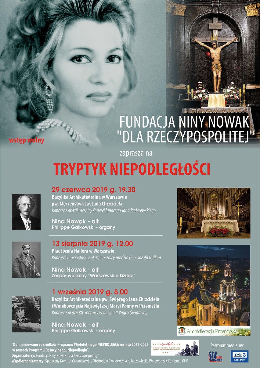 Nina Nowak zaśpiewa na Tryptyku Niepodległości i odda hołd ofiarom wojny. Koncert światowej sławy śpiewaczki w niedzielę, 1 września