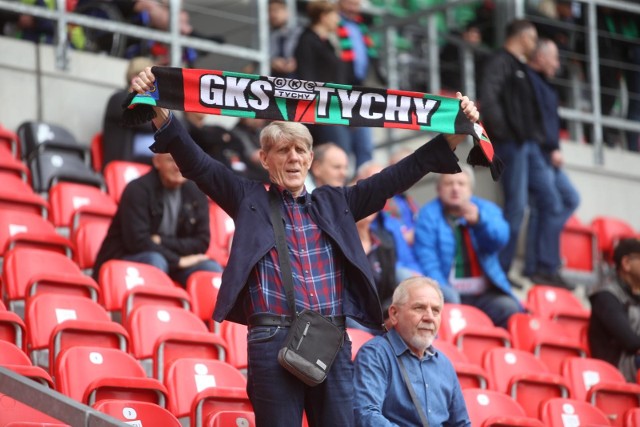 07.05.2022. Mecz Fortuna 1. Ligi: GKS Tychy - Puszcza Niepołomice.  Zobacz kolejne zdjęcia. Przesuwaj zdjęcia w prawo - naciśnij strzałkę lub przycisk NASTĘPNE