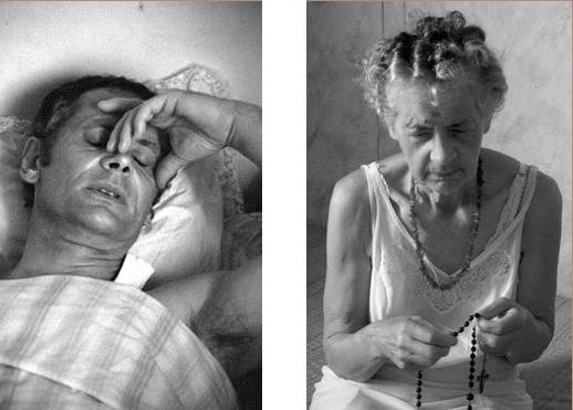 Czarno-białe fotografie Adama Juszkiewicza pokazują przede wszystkim człowieka - zamyślonego, rozmodlonego, szukającego sensu swego istnienia.