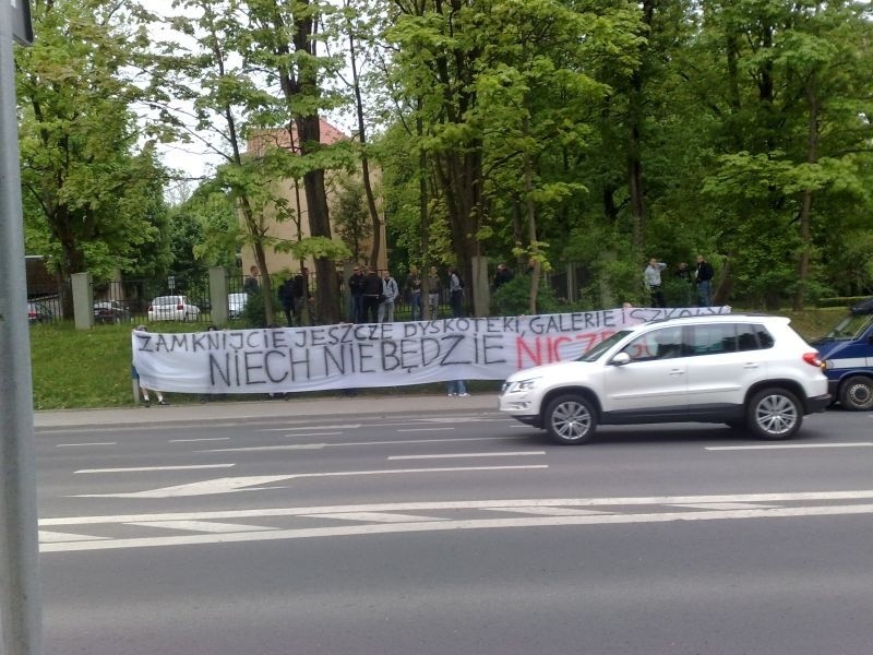 Protest kibiców Jagiellonii Białystok