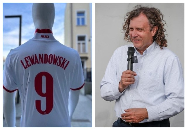 31 finał WOŚP. Jacek Karnowski przekazał koszulkę z autografem Lewandowskiego na licytację