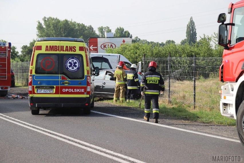 Wypadek na trasie wylotowej z Opola do Krapkowic.