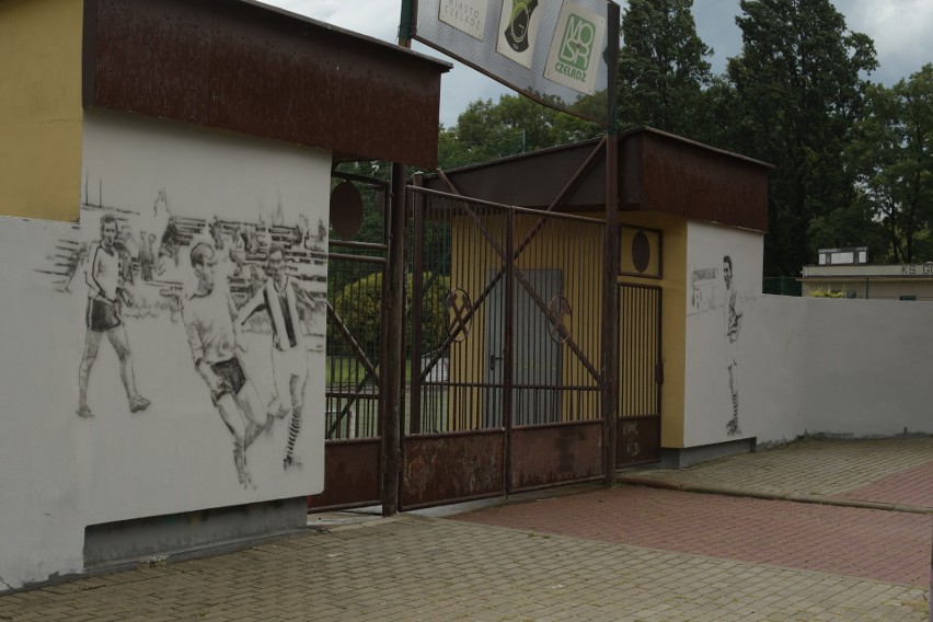 Czeladź. Przy stadionie Górnika Piaski powstaje wyjątkowy mural