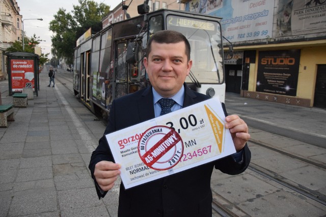We wrześniu 2017, gdy w Gorzowie jeszcze nie było nowych tramwajów, a ulica Chrobrego czekała na remont, prezydent Jacek Wójcicki wprowadził 45-minutowe bilety na komunikację. Czy teraz wprowadzi bilety na kwadrans?