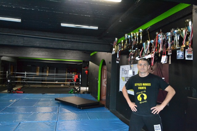 Na zdjęciu Rafał Dudek z Fight House Nowy Sącz