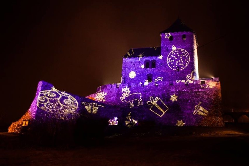 Świąteczna iluminacja na będzińskim zamku
