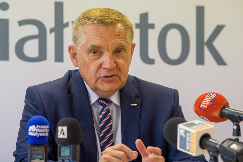 Prezydent Białegostoku Tadeusz Truskolaski był w 2020 roku...