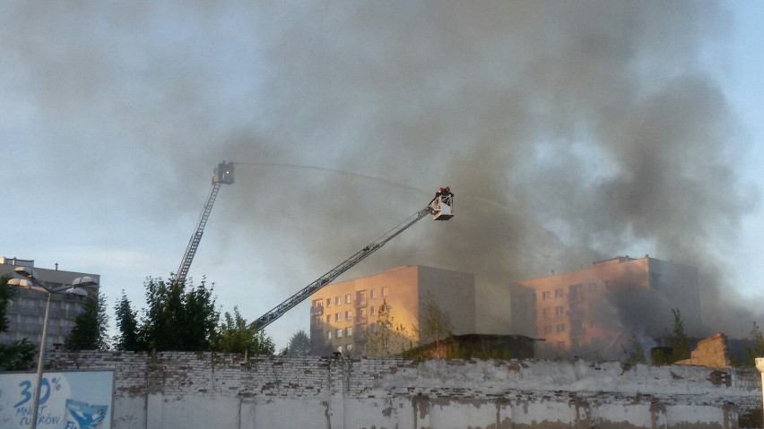 Pożar rzeźni w Chorzowie