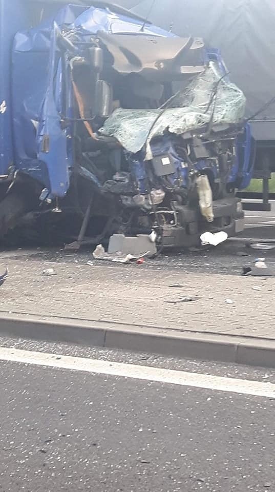 Wypadek na drodze krajowej nr 94 w Olkuszu