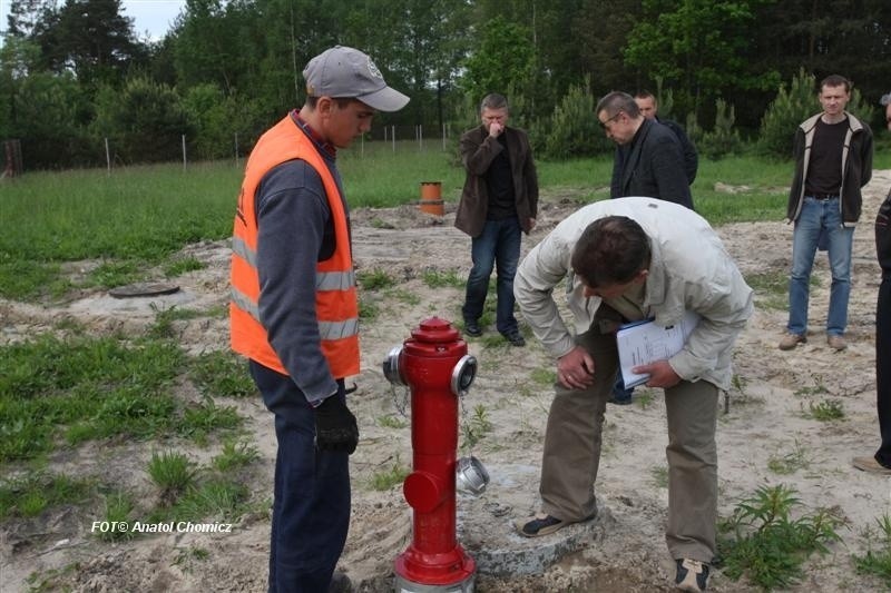 Sochonie - zbrojenie wieńca i odbiór sieci wodociągowej