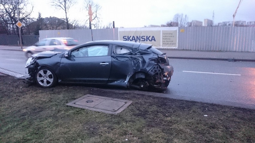 Groźny wypadek przy rondzie Fordońskim w Bydgoszczy