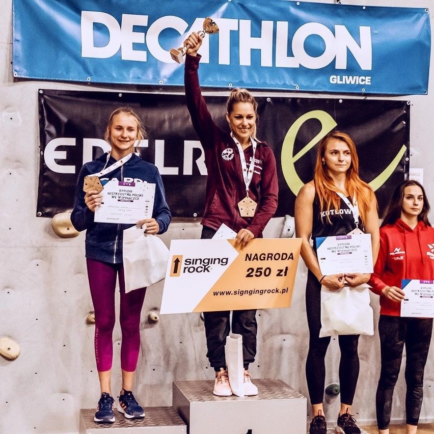 Dwie lublinianki na podium mistrzostw Polski seniorów we wspinaczce sportowej 