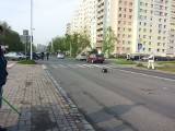 Wypadek na Bajana. Samochód zderzył się z motocyklem (ZDJĘCIA)