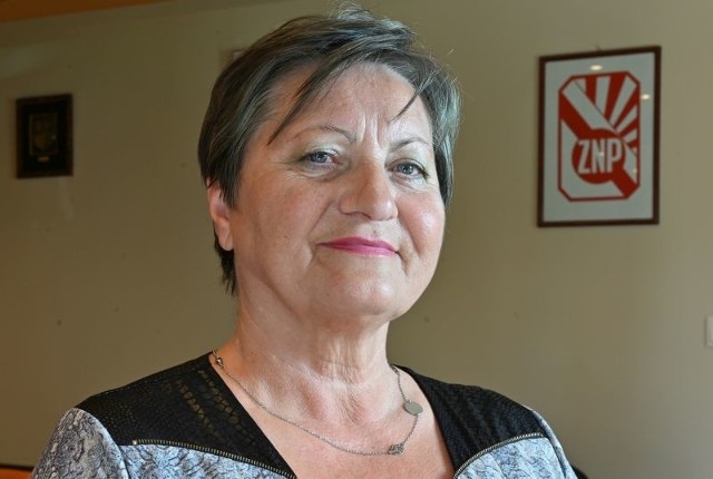 Prezes świętokrzyskiego Związku Nauczycielstwa Polskiego Wanda Kołtunowicz.