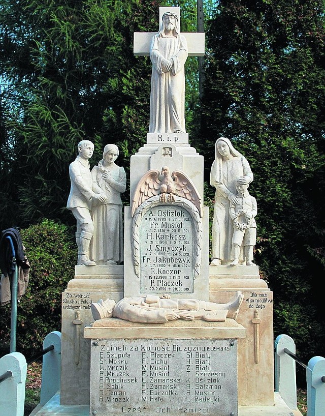 Pomnik znajduje się przy kościele