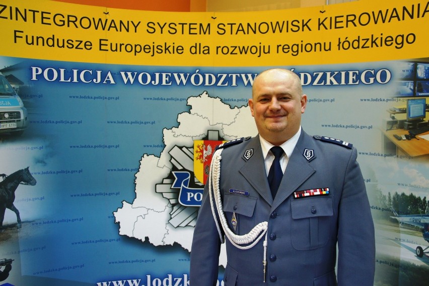 Andrzej Łapiński - komendant wojewódzki policji w Łodzi