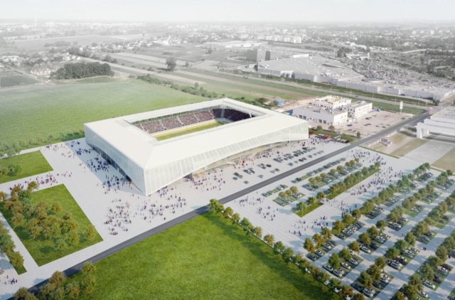 Koncepcja nowego stadionu przy ul. Północnej w Opolu - wizualizacja
