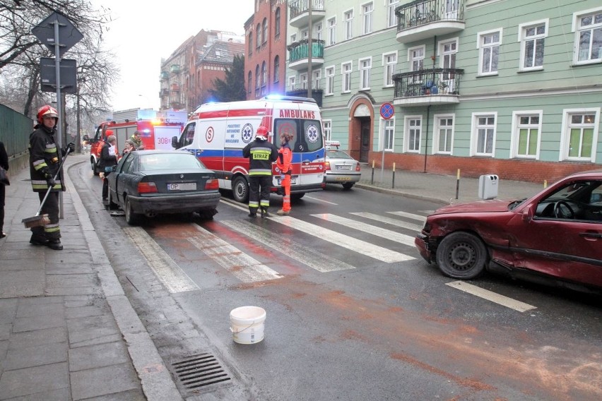 Wypadek na skrzyżowaniu Łowieckiej i biskupa Tomasza