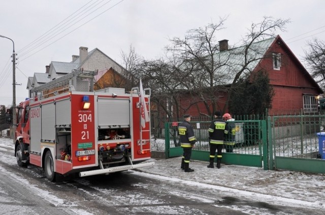 Pożar w domu przy ulicy Szkolnej