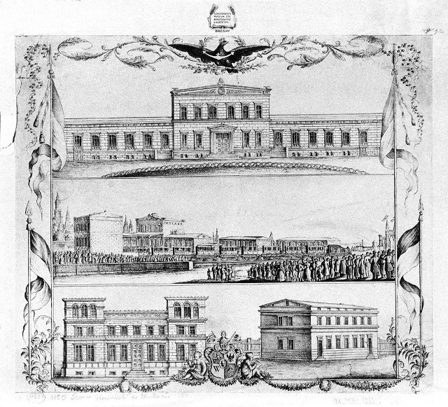 Najstarszym dworcem, we Wrocławiu jest otwarty 1 maja 1842 roku Dworzec Kolei G&oacute;rnośląskiej przy ul. Małachowskiego. Budynek dworca zaprojektował kr&oacute;lewski radca budowlany, inż. August Rosenbaum. Kamień węgielny pod budowę dworca położono 2 maja 1841 roku. Początkowo dworzec obsługiwał linię do Oławy, kt&oacute;rą następnie wydłużono do Brzegu i Opola. Dworzec jest najstarszym budynkiem dworcowym na ziemiach polskich. W maju ubiegłego roku spłonęło jedno ze skrzydeł dworca.