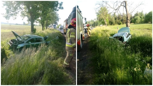 W Mariankach k. Rypina osobowe auto wypadło z drogi