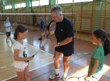 Do końca sierpnia można trenować badminton w szkole podstawowej numer 25 w Kielcach