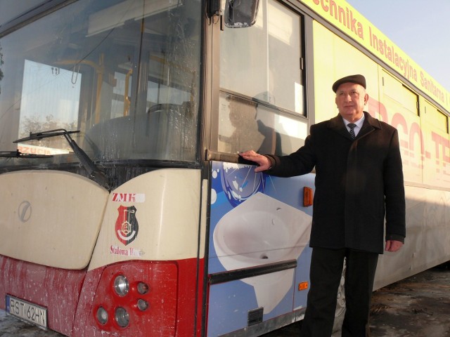 Dyrektor ZMKS Antoni Sokołowski ma powody do radości, bo przybędą mu nowe autobusy.