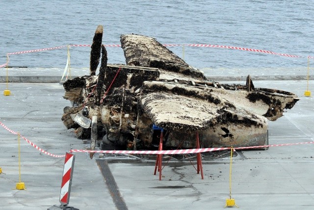 Wrak bombowca wyciągnięty z Bałtyku