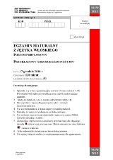 Matura próbna 2015. JĘZYK WŁOSKI [ODPOWIEDZI, ARKUSZE]