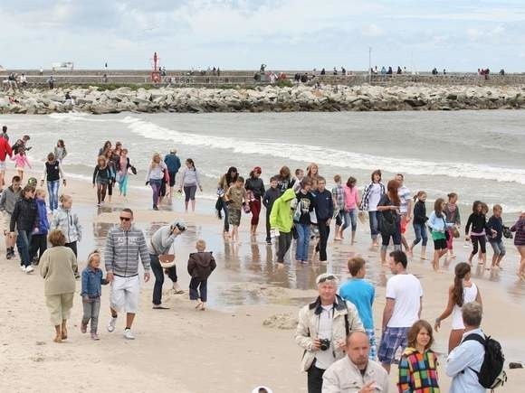 Ustka w sezonie nie narzeka na brak turystów