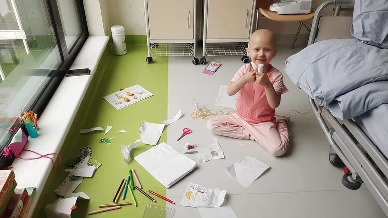 Pięcioletnia Maja Gozdek choruje na neuroblastomę nadnercza...