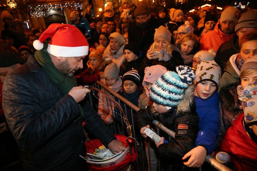 Rozświetlenie choinki na wrocławskim Rynku