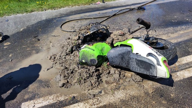 39-letni motocyklista zginął w wypadku w gminie Drużbice