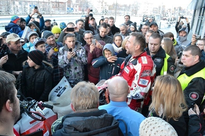 Rajd Dakar 2015: Rafał Sonik w Bielsku-Białej dziękował kibicom [ZDJĘCIA, WIDEO]