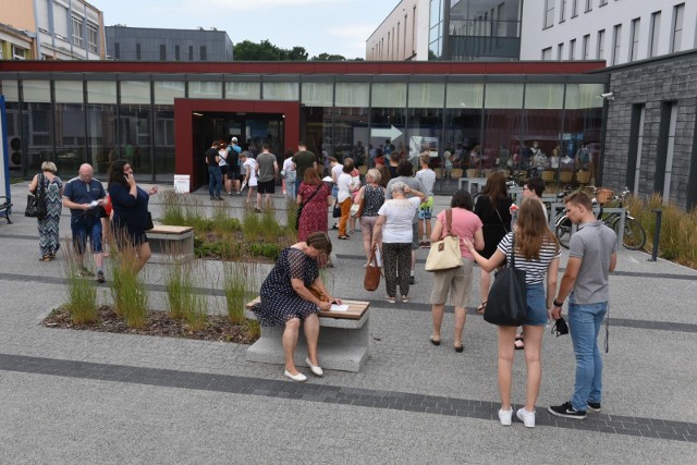 Punkt szczepień w szpitalu na Bielanach, środa 7 lipca