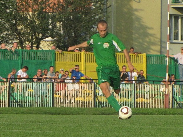 Jedyną bramkę zdobył w Płocku Robert Wilczewski (na zdjęciu).