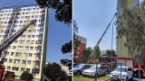 Toruń. Pożar rzeczy składowanych na balkonie przy ul. Głowackiego
