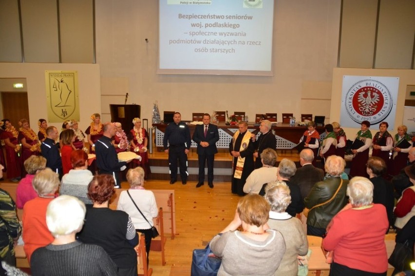 Wydział Prawa UwB. Konferencja „Bezpieczeństwo seniorów woj....